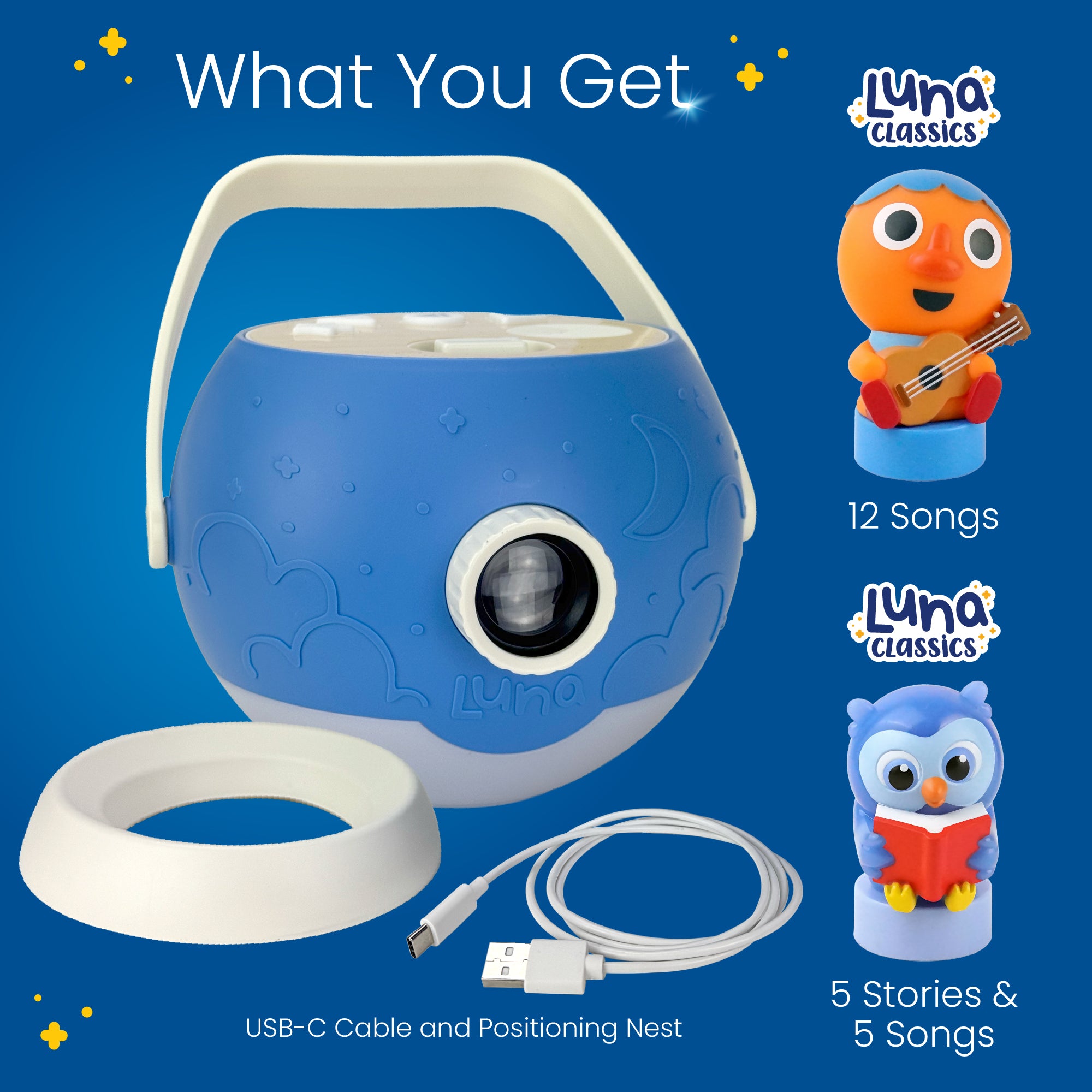 Luna StoryTime Projector Owl & Super Simple Songs Set