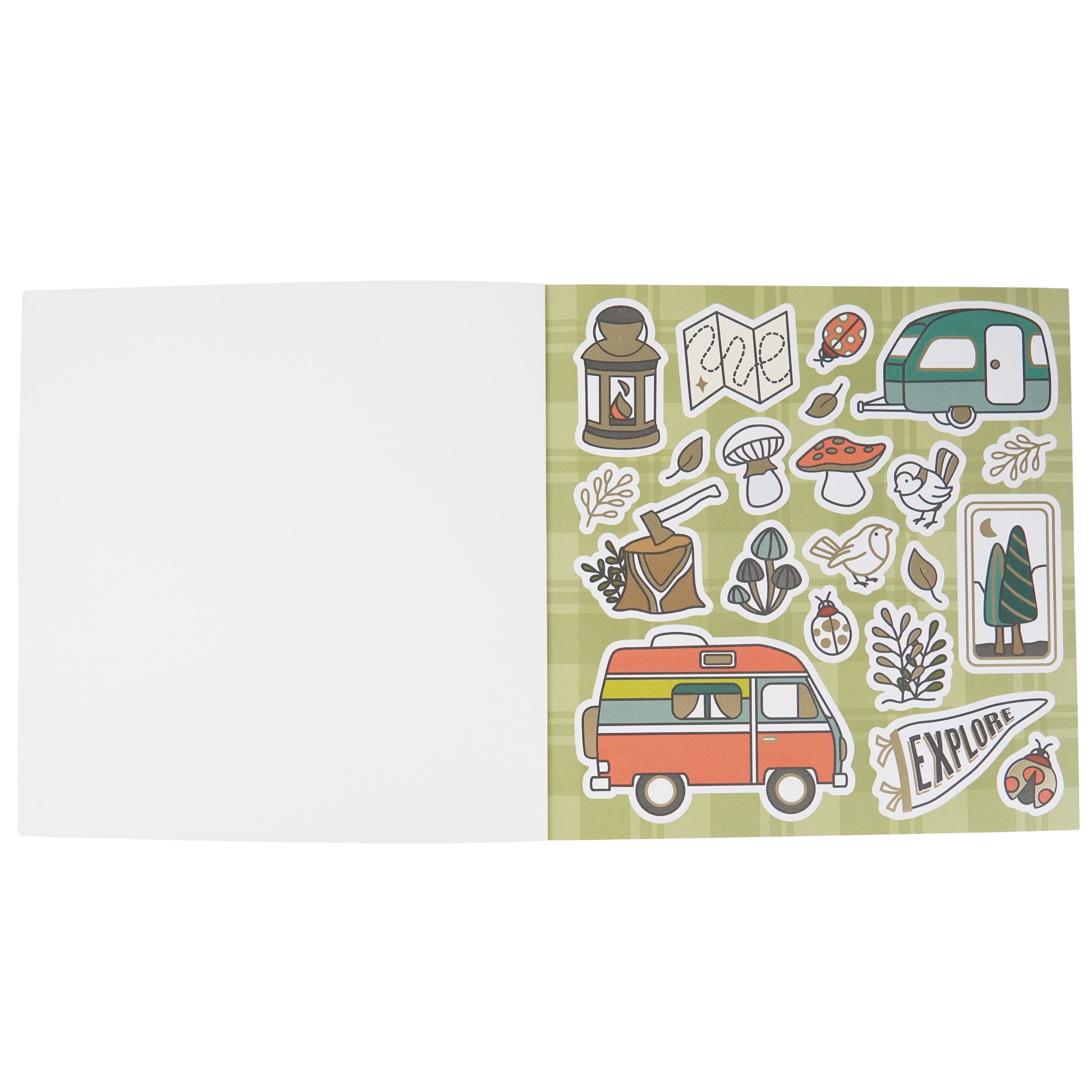 Cozy Coloring Happy Camper