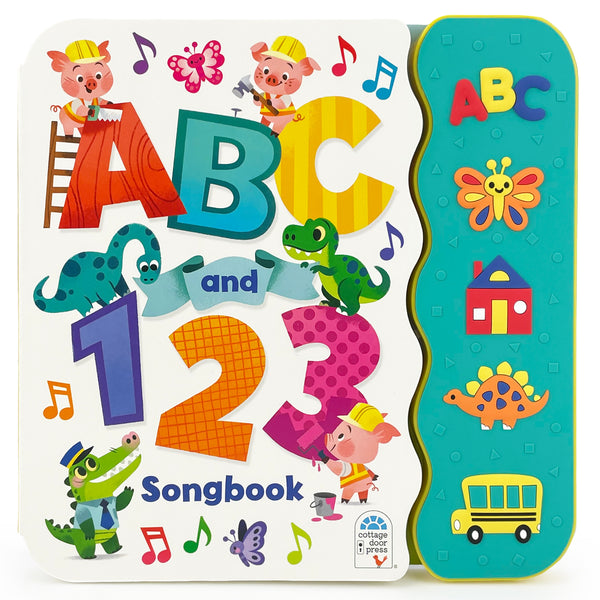 ABC and 123 Songbook - 5 Button Sound Book, Ages 1-4 – Cottage
