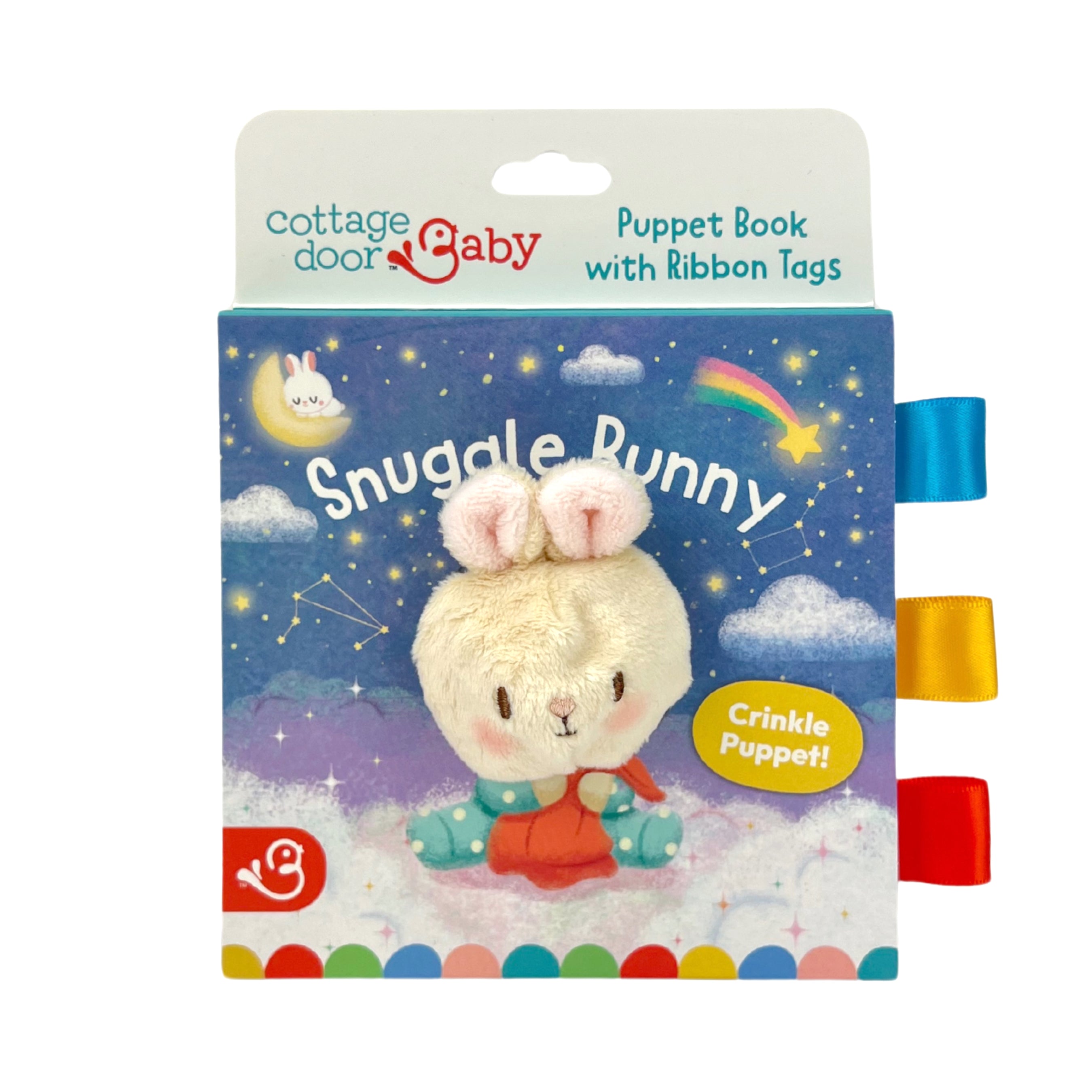 Snuggle Bunny Crinkle Puppet Book