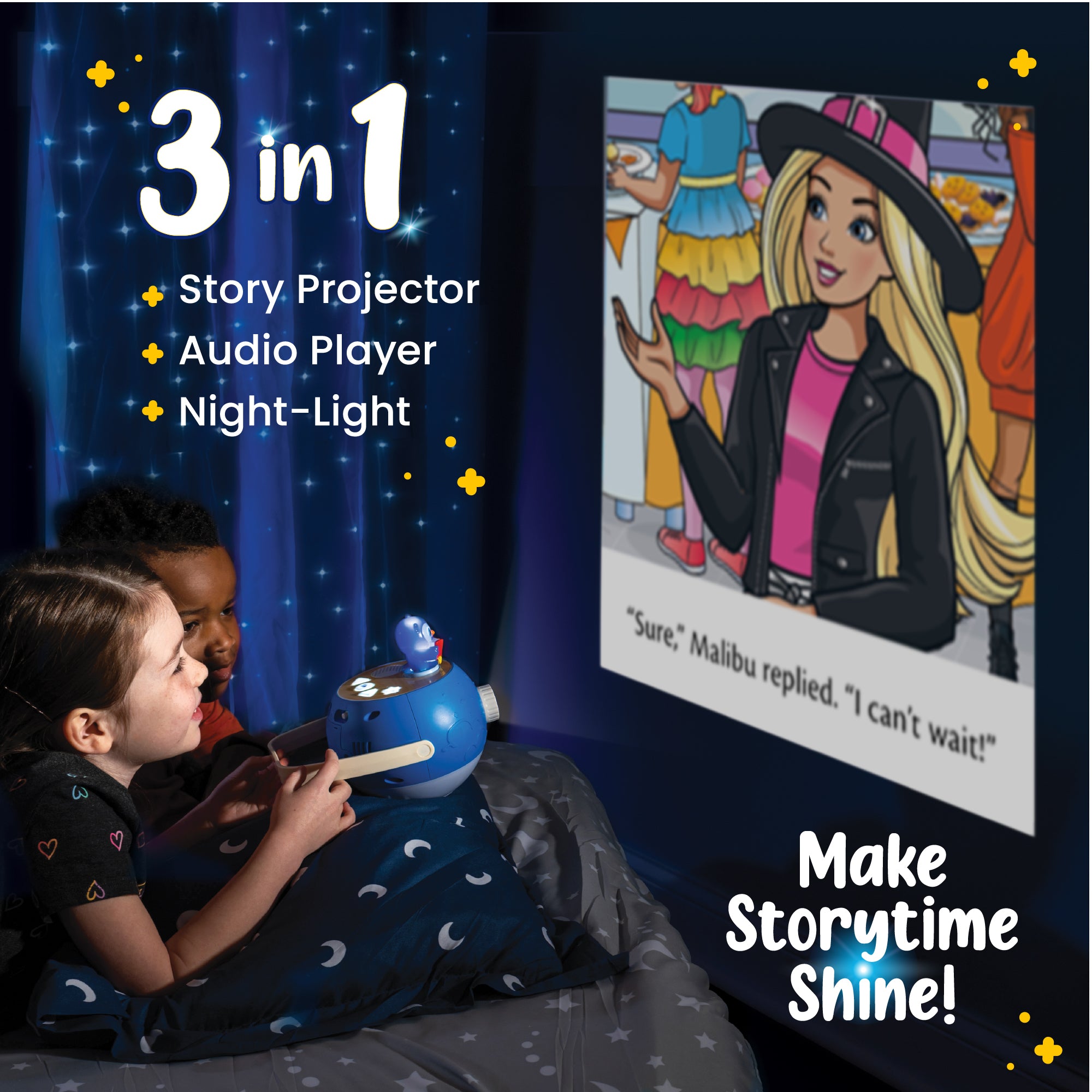 Luna StoryTime Projector Owl & Barbie Set