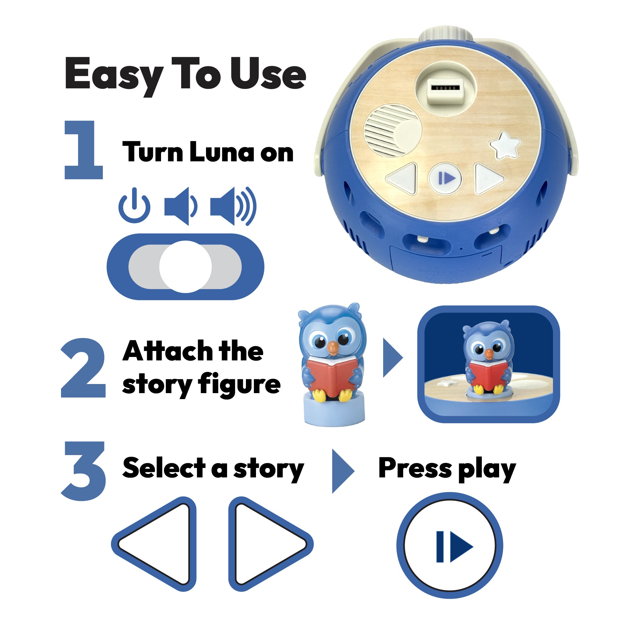 Luna Storytime Projector – Classic Starter Set
