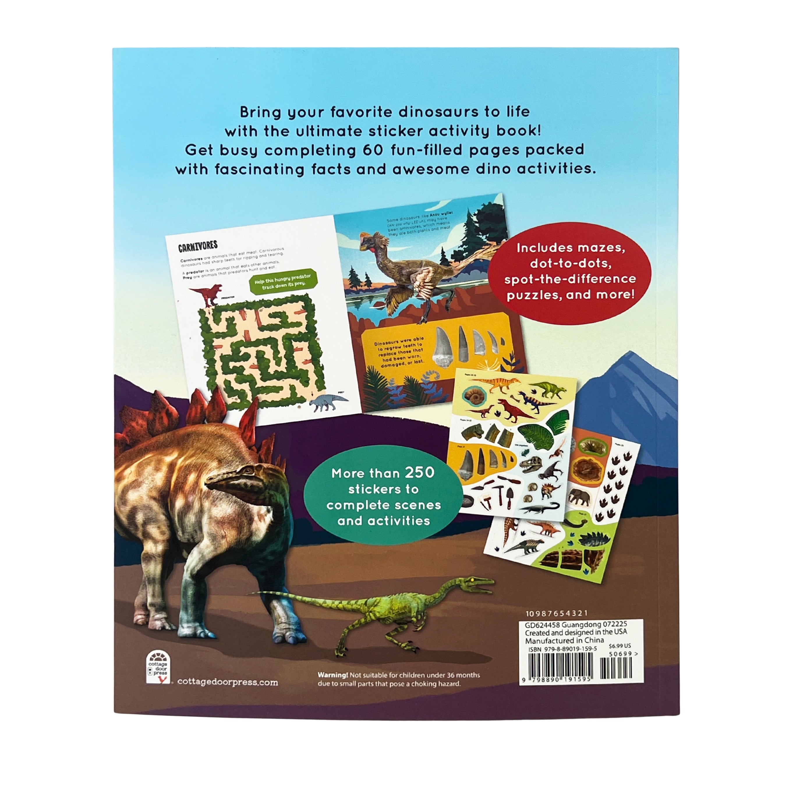 Smithsonian Dinosaur Sticker Activity Book