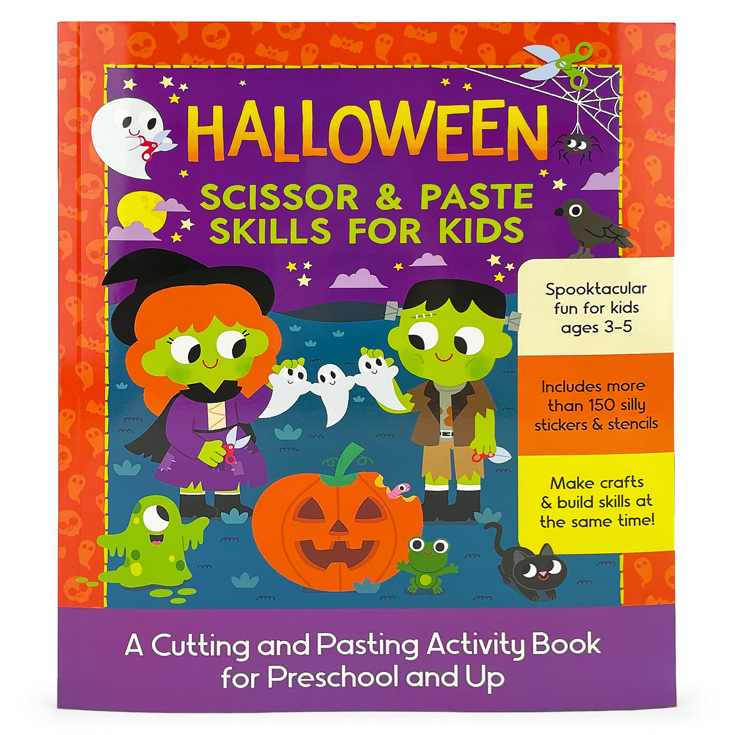 Halloween Scissor Skills Activity Book for Kids: Preschool Workbook For Kids  to Practice Cutting {Halloween Activity Books for Kids Ages 3-5 and Toddl  (Paperback)
